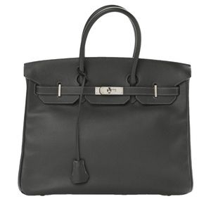 Authentic 2008 Hermes Birkin 35 Epsom calfskin leather handbag